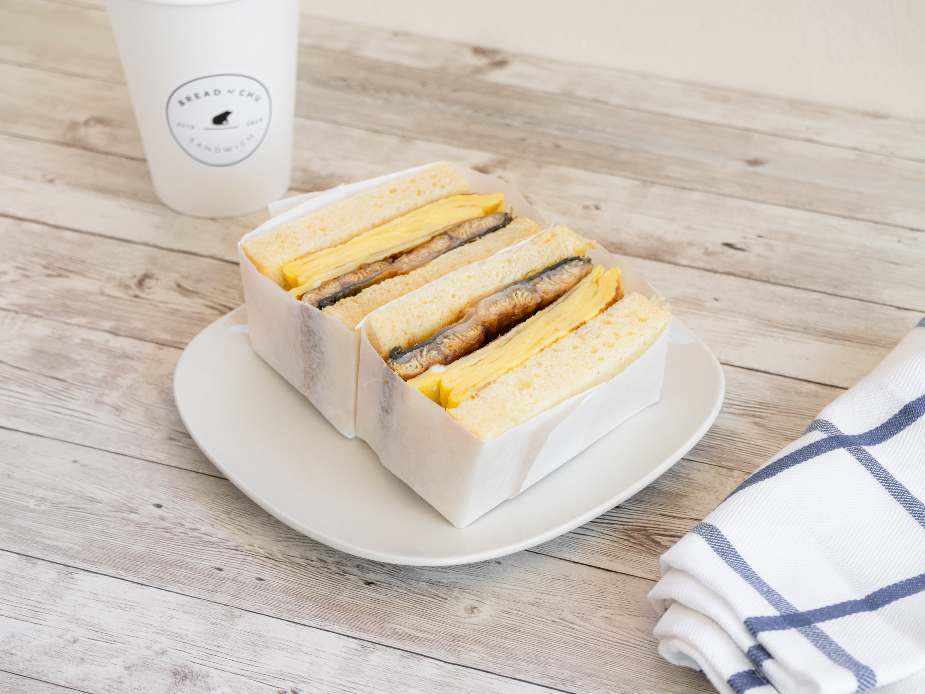 Order Unagi & Egg Sandwich food online from Bread N Chu store, San Francisco on bringmethat.com