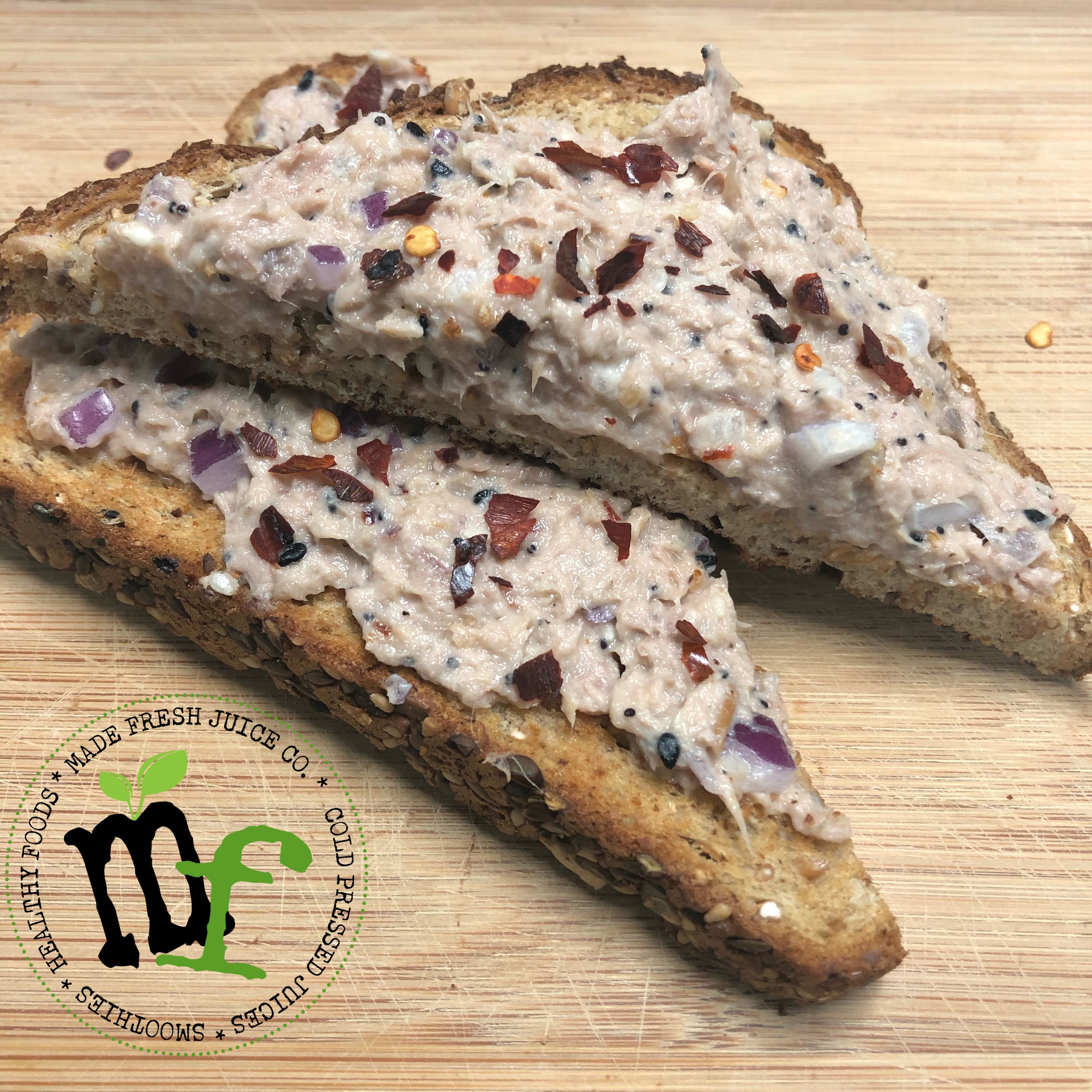 Order TUNA SALAD TOAST food online from Made Fresh Juice Co. store, McDonough on bringmethat.com