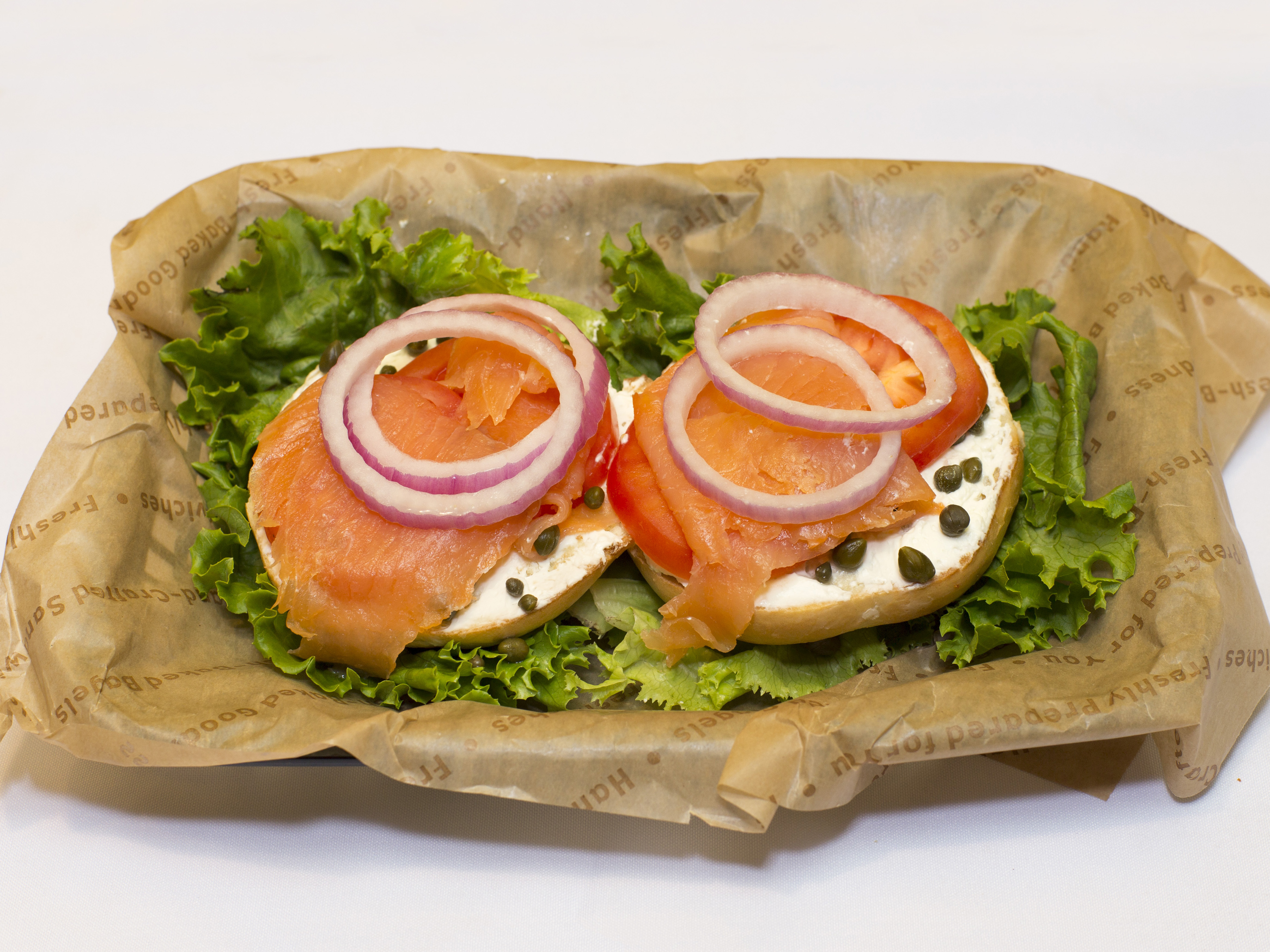 Order Nova Lox Sandwich food online from Einstein Bros Bagels store, Albuquerque on bringmethat.com