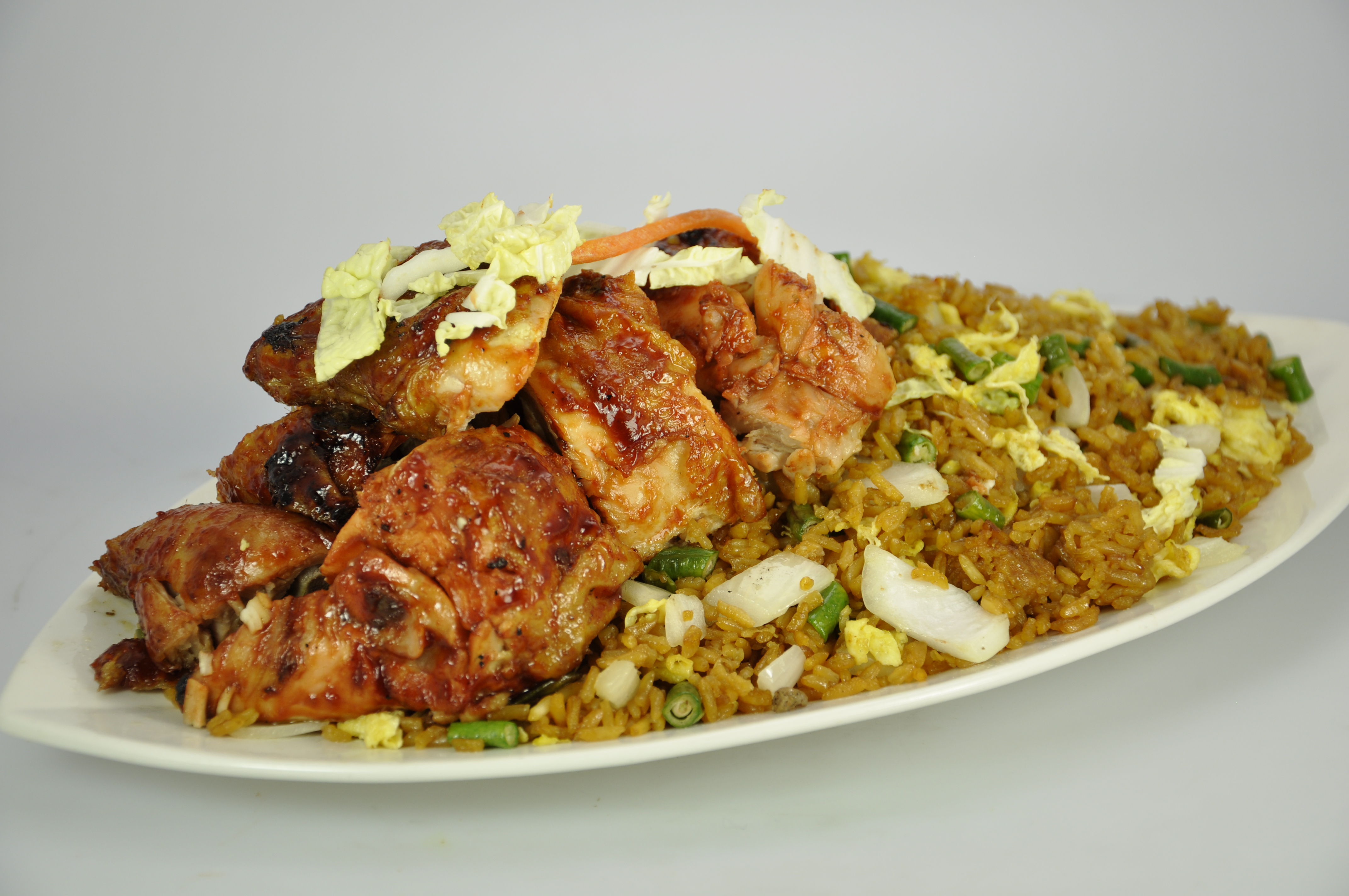 Order BBQ Chicken Fried Rice food online from Kaieteur Express Restaurant store, South Richmond Hill on bringmethat.com