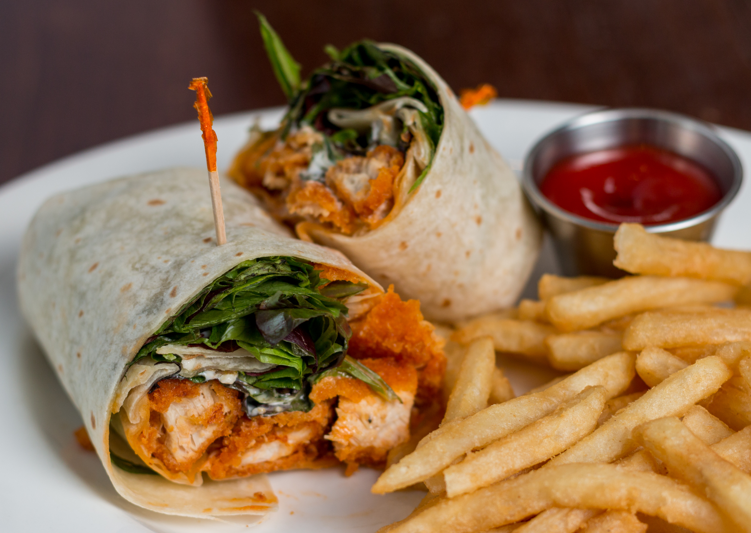 Order Buffalo Chicken Wrap food online from Dorrian's Red Hand store, Jersey City on bringmethat.com