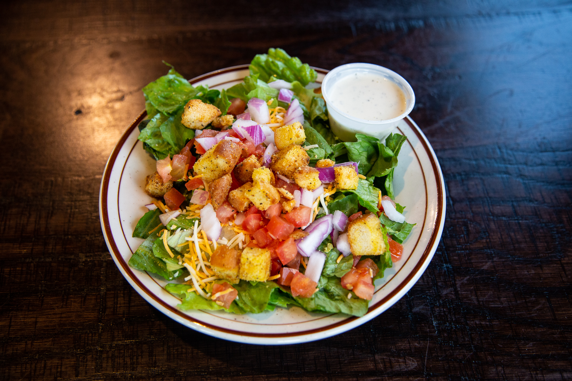 Order House Salad food online from Iron Grill Bbq store, Columbus on bringmethat.com