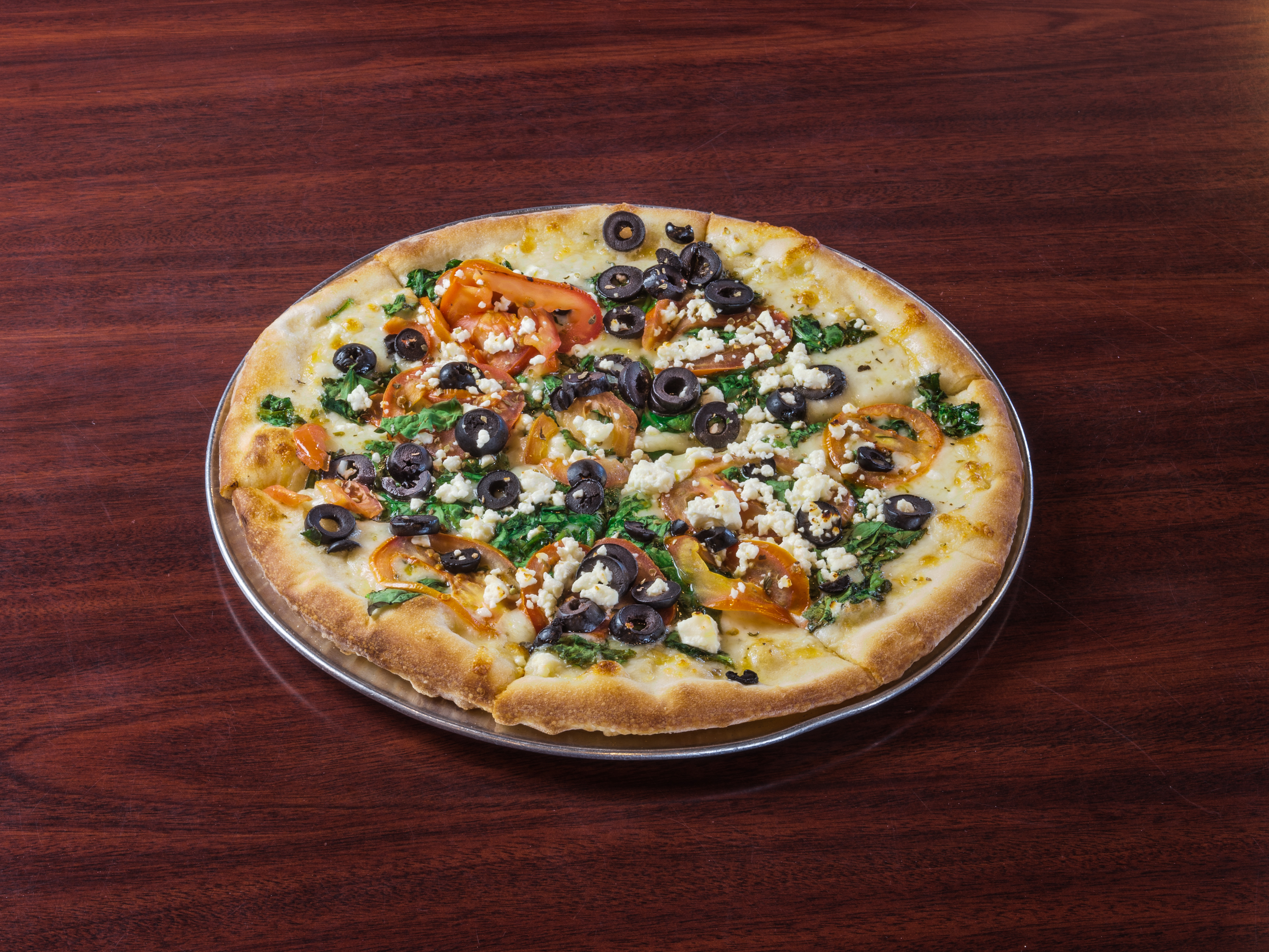 Order Mediterranean Pizza food online from Russo's New York Pizzeria store, Houston on bringmethat.com