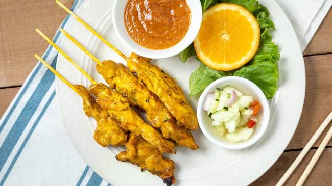 Order Satay Chicken food online from Thai Ginger store, Redmond on bringmethat.com