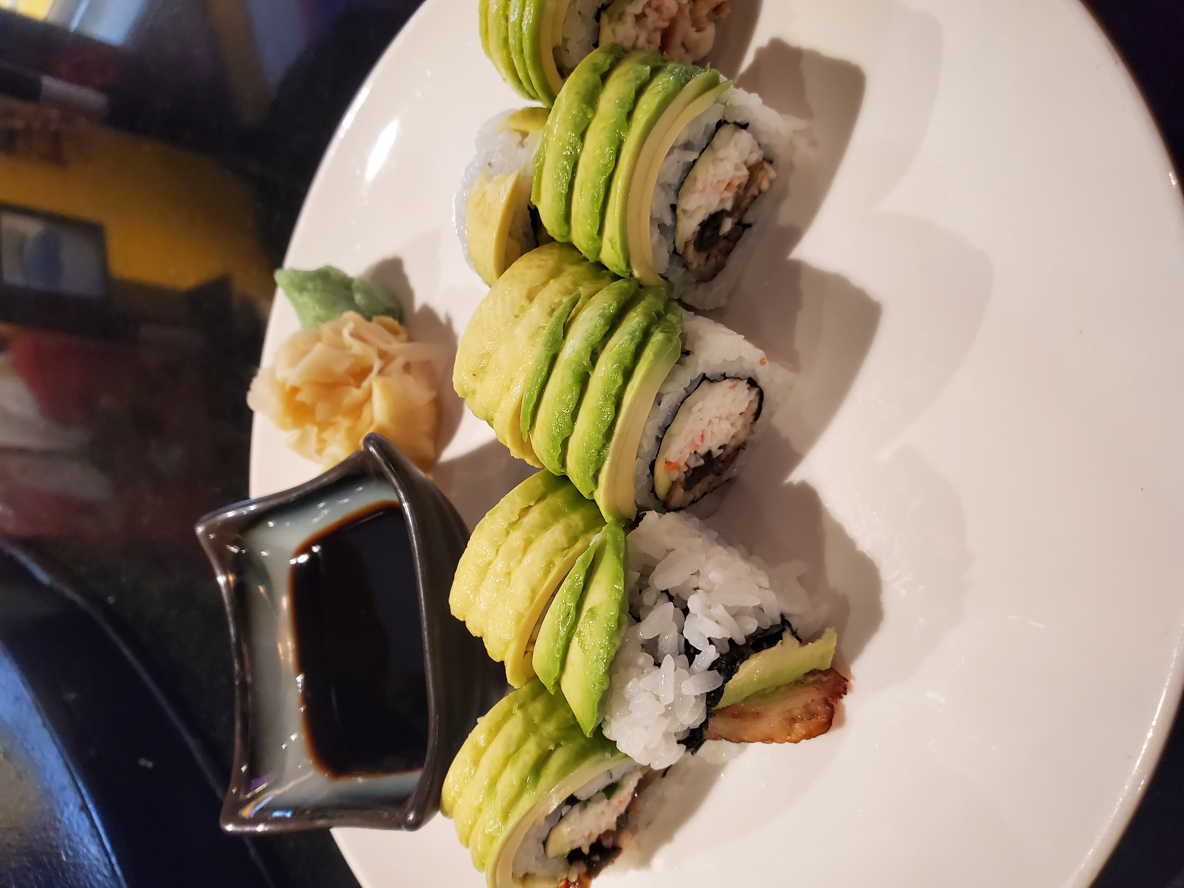 Order Caterpillar Roll food online from Kiku Sushi store, Los Angeles on bringmethat.com