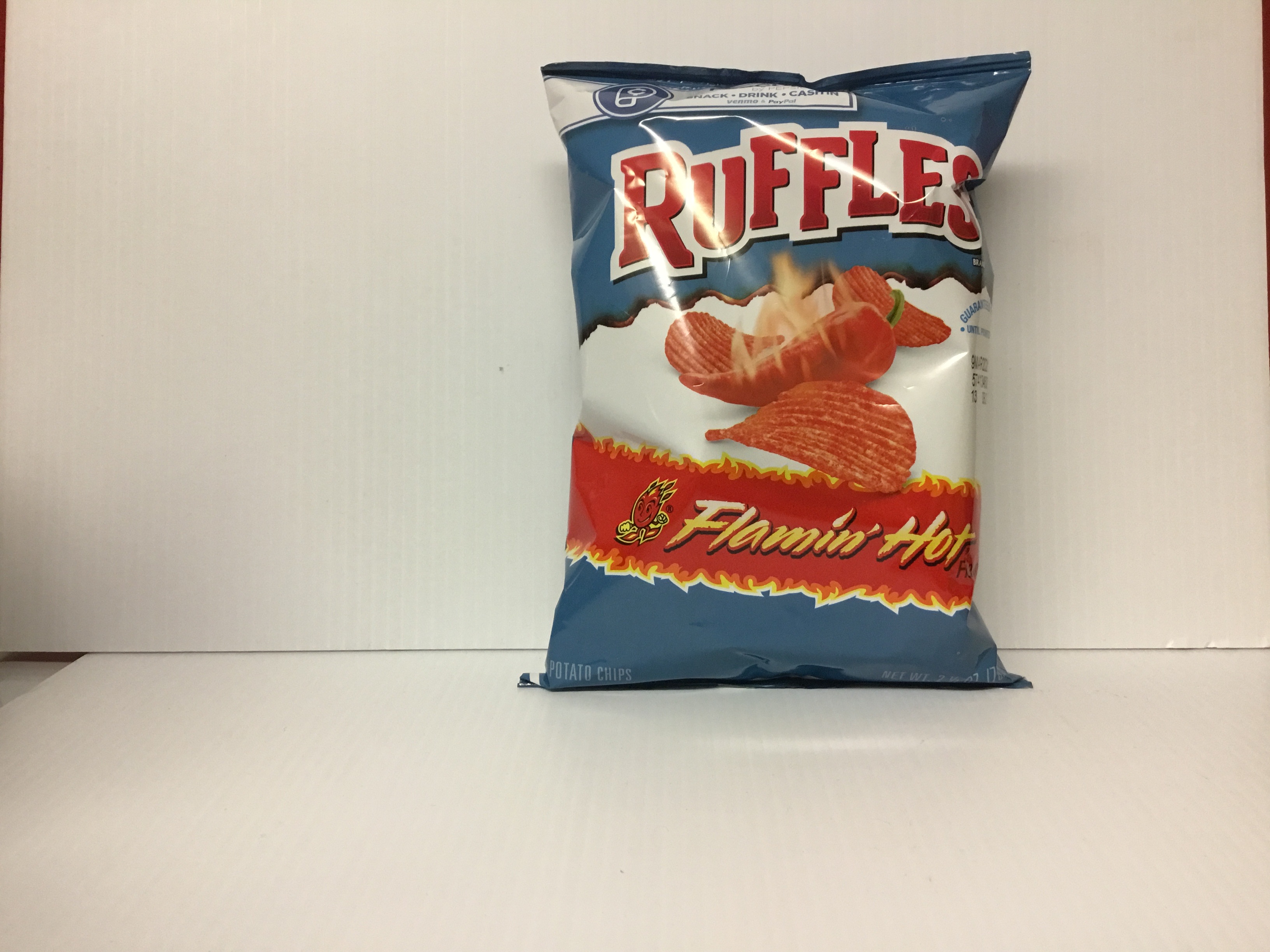 Order Ruffles Flamin Hot 2.5 oz food online from Just Dash It store, Englewood on bringmethat.com