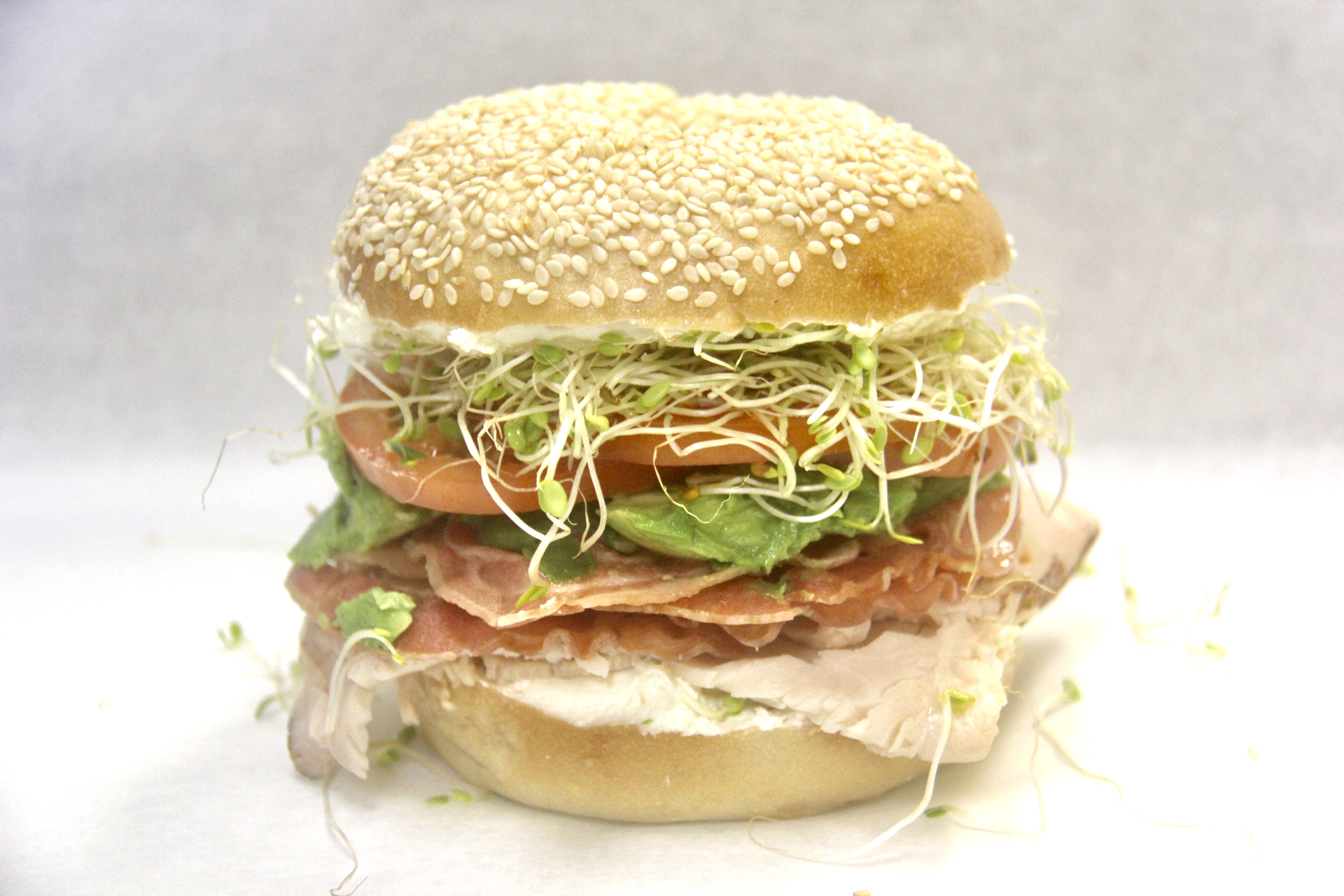 Order Cream Cheese Clup Sandwich food online from The Bagel Bakery store, Salinas on bringmethat.com