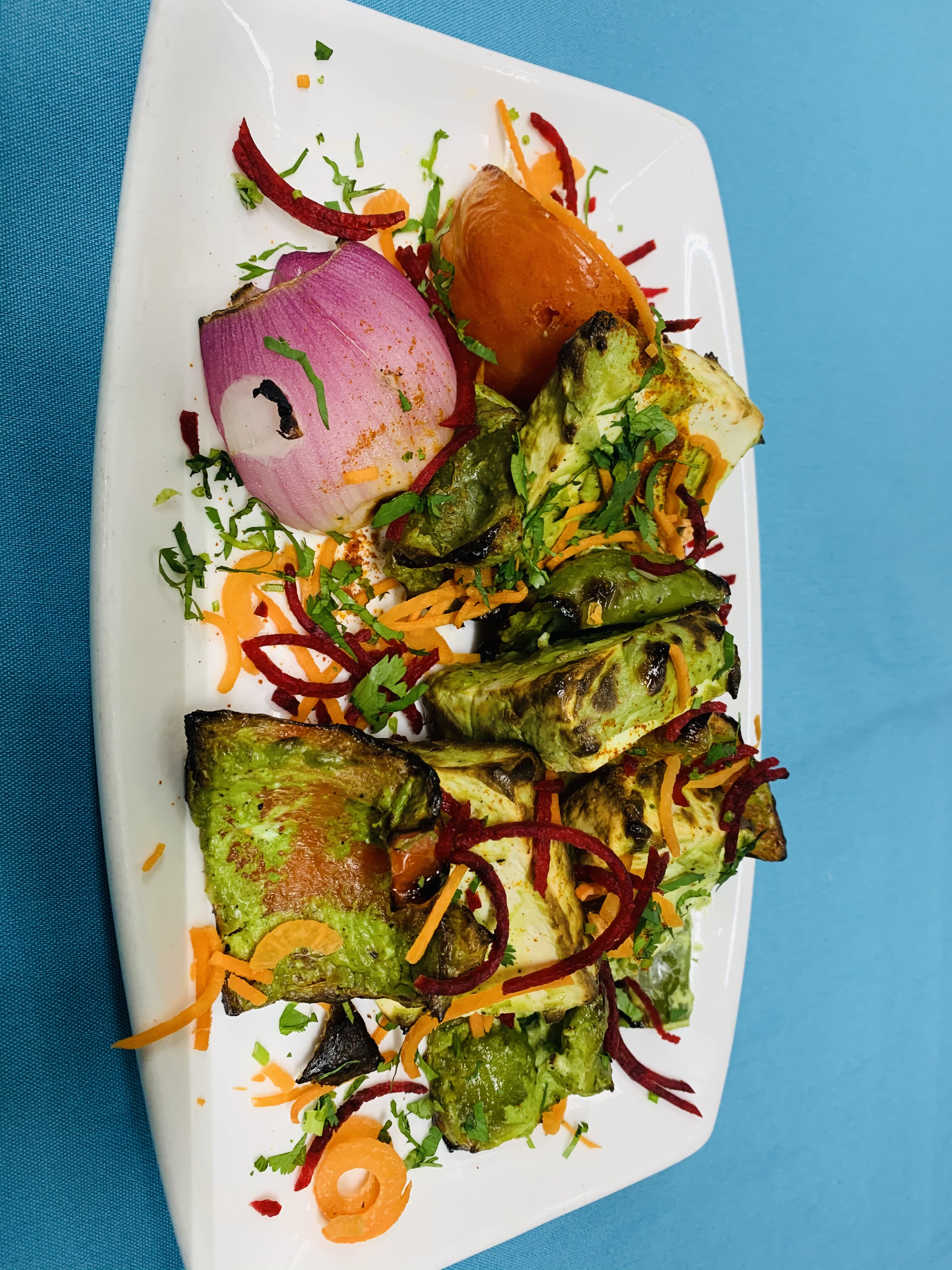 Order Paneer Hariyali Tikka food online from Aahar Indian Cuisine store, New York on bringmethat.com