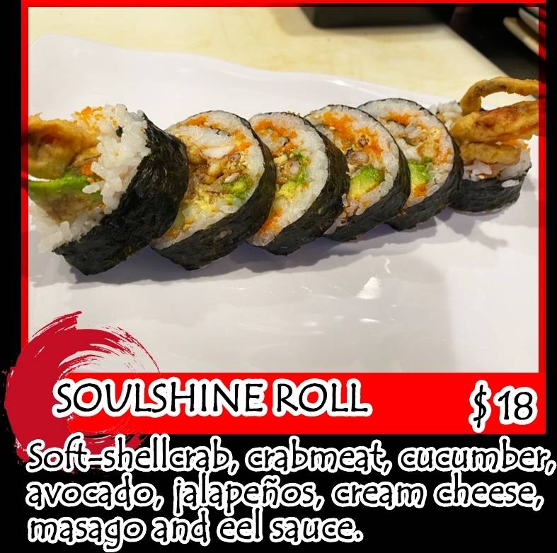 Order Soulshine Roll food online from Thai Thai store, Santee on bringmethat.com