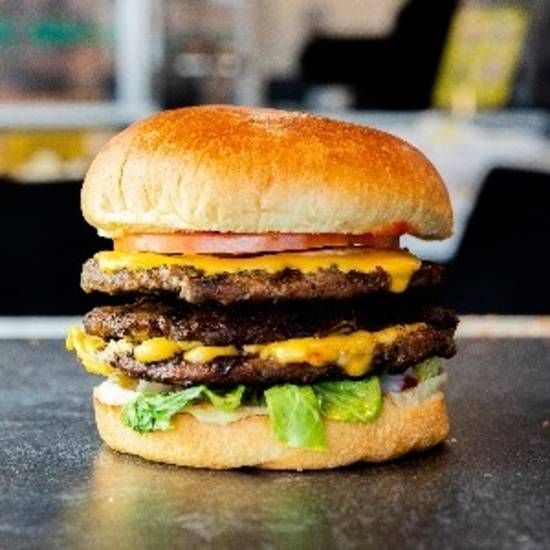 Order Jumbo Steakburger food online from Slice Factory store, Melrose Park on bringmethat.com