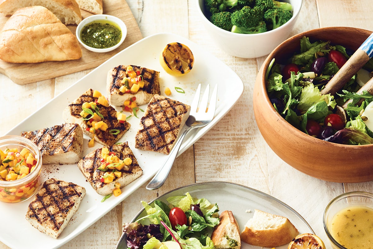 Order Family Bundle Simply Grilled Mahi food online from Bonefish Grill store, Augusta on bringmethat.com