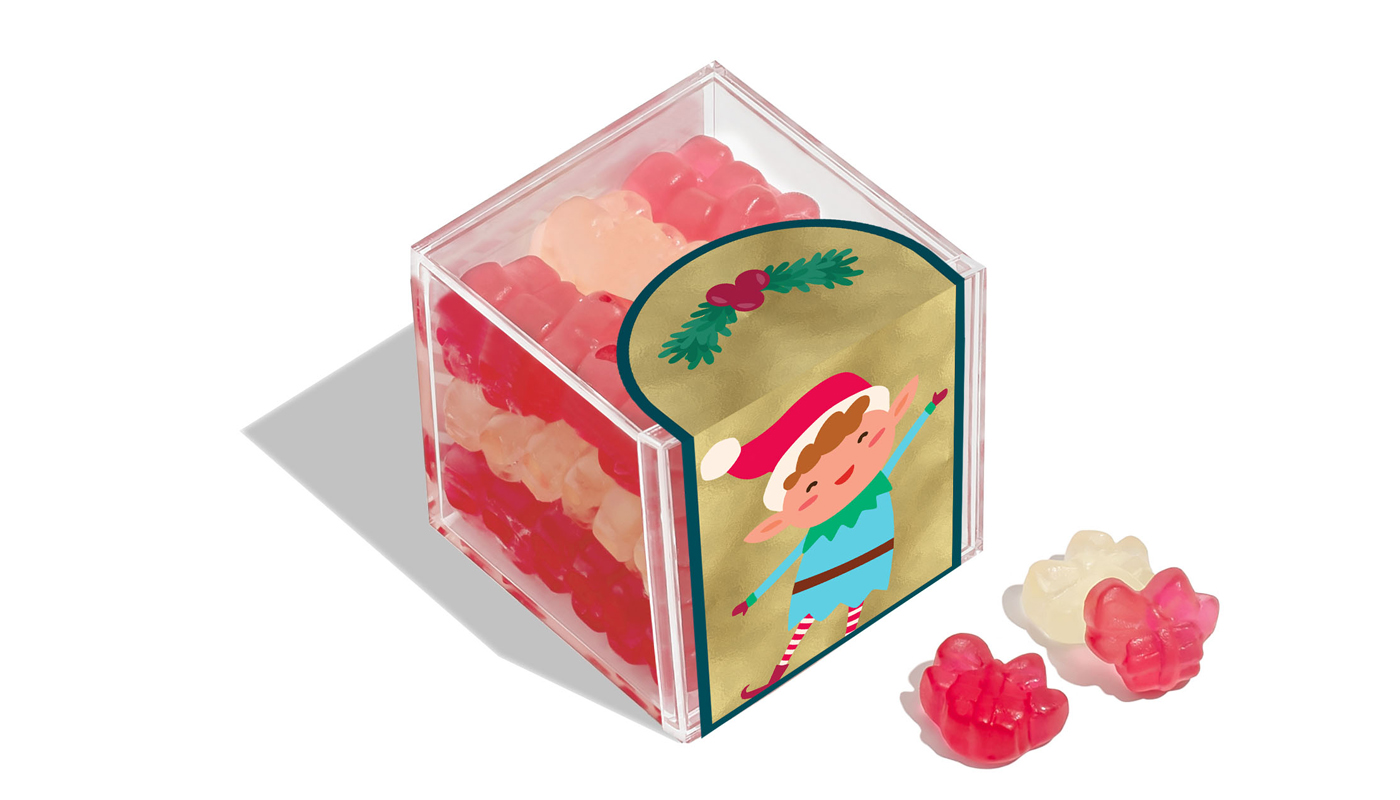 Order “Elf” Holiday Presents Small Candy Cube food online from Sugarfina store, Culver City on bringmethat.com
