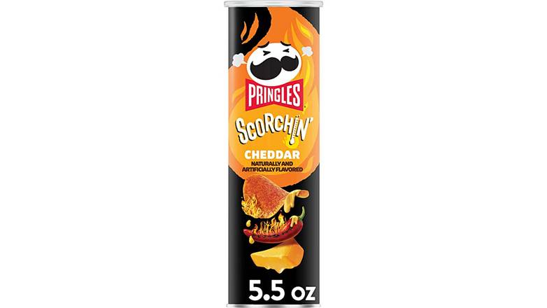 Order Pringles Scorchin' Potato Crisps Chips food online from Energy Mart 3 store, Hendersonville on bringmethat.com
