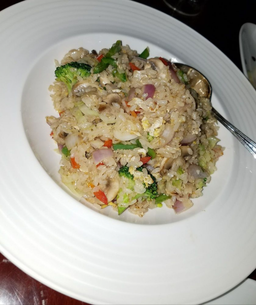 Order Vegetable Fried Rice Dinner food online from Musashi Asian Cuisine store, Brooklyn on bringmethat.com