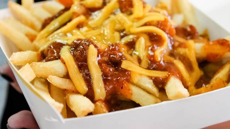 Order Chili Cheese Fries food online from Freddy Wings & Wraps store, Wilmington on bringmethat.com
