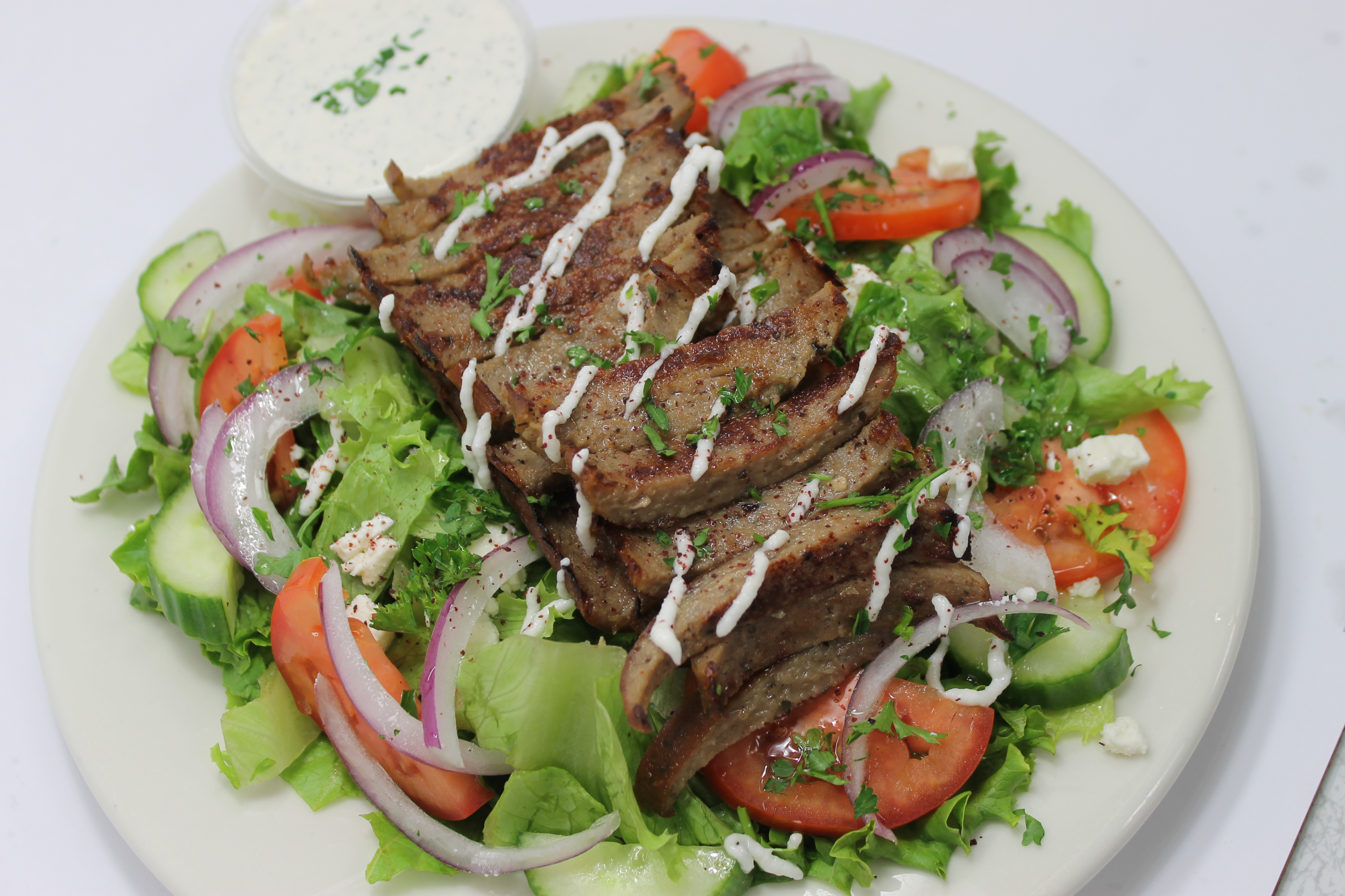 Order Gyro Salad food online from Greek Express store, Bellevue on bringmethat.com