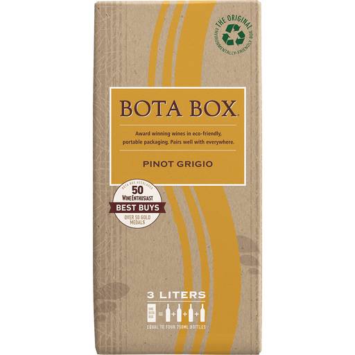 Order Bota Box Pinot Grigio (3 LTR) 74786 food online from Bevmo! store, San Rafael on bringmethat.com