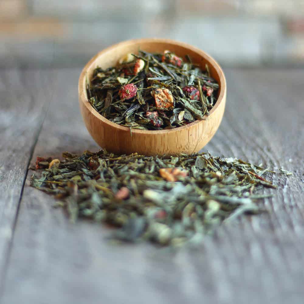 Order Strawberry Green Tea food online from Fava Tea Company In Greenfield store, Greenfield on bringmethat.com