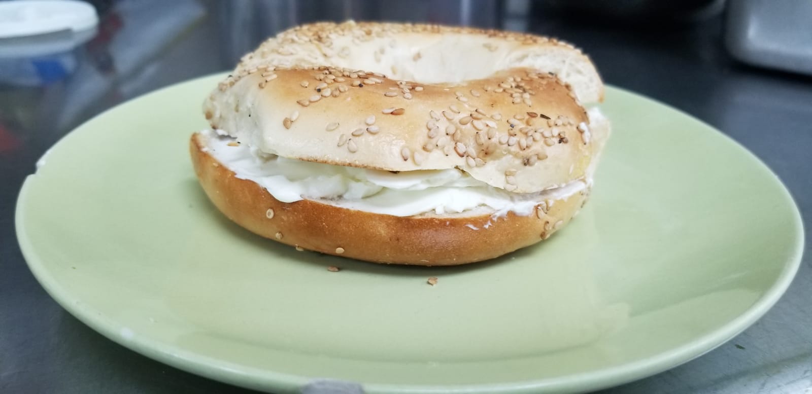 Order Bagel and Cream Cheese food online from Aminas Cafe store, Bronx on bringmethat.com