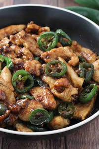 Order C19. Jalepeno Chicken 墨西哥辣椒鸡 food online from Happy Dragon store, Kansas City on bringmethat.com