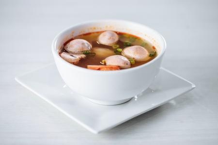 Order Cup Spicy Tom Yum Soup food online from Asian Mint store, Dallas on bringmethat.com