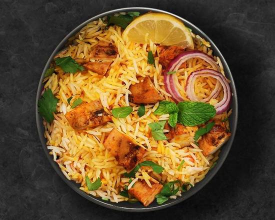 Order Yum Chicken Biryani food online from United Kitchens Of India store, Oakhurst on bringmethat.com