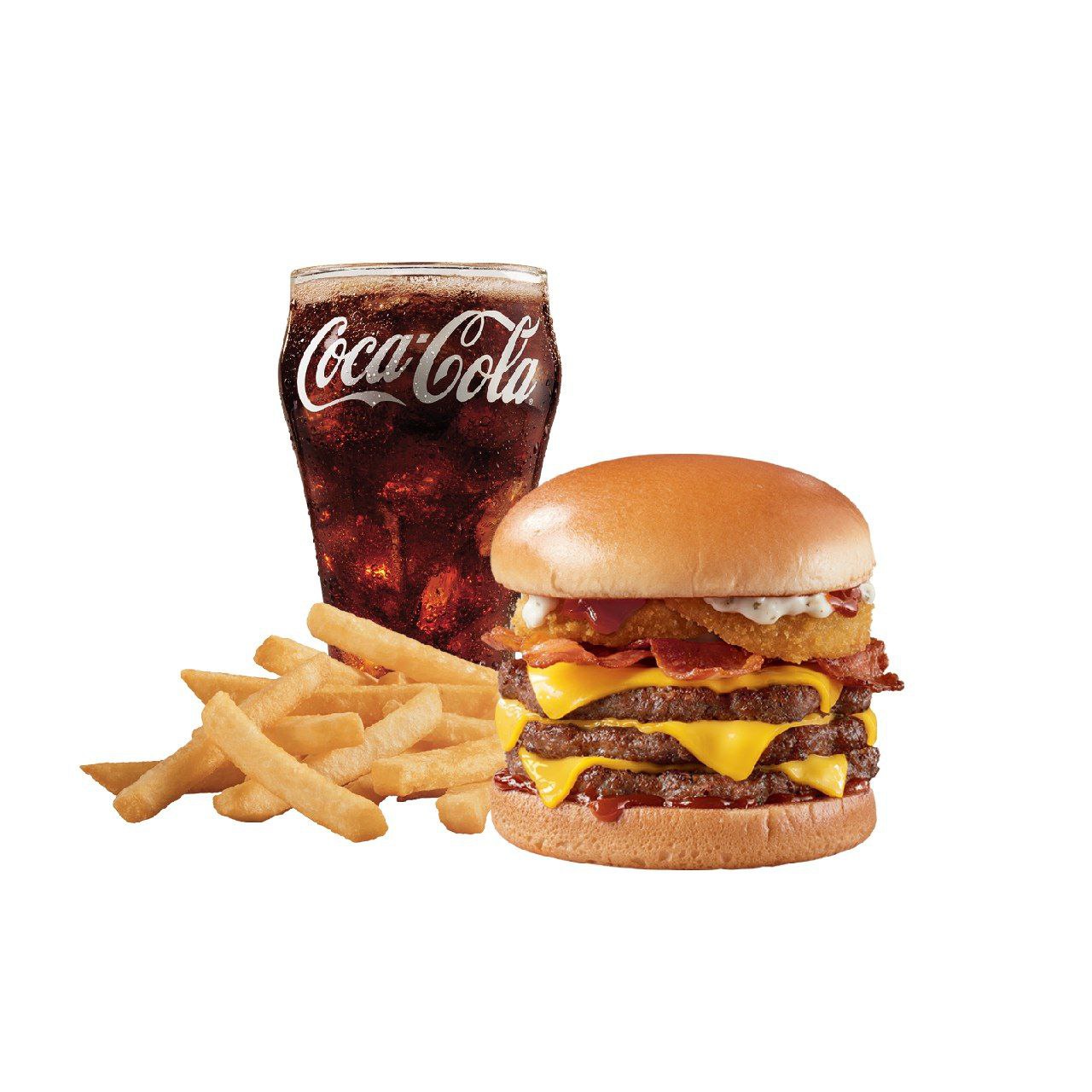 Order Loaded A.1.® 1/2lb* Triple Combo food online from Dairy Queen store, Alpharetta on bringmethat.com