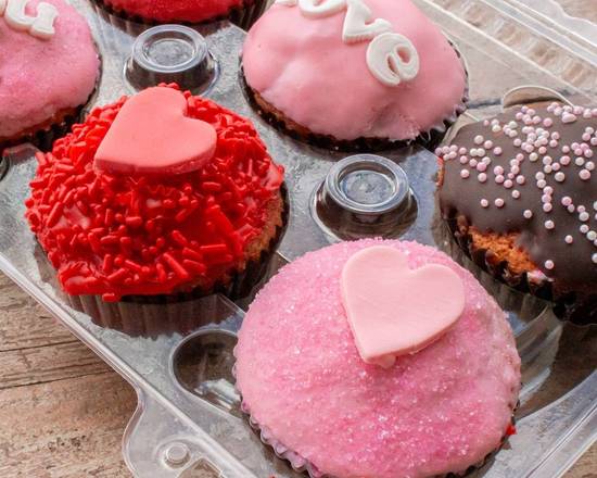 Order Valentine's Cupcakes- 5pk food online from La Monarca Bakery store, Hollywood on bringmethat.com