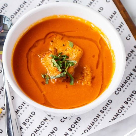 Order Tomato Basil Soup food online from Common Bond Bistro & Bakery store, Houston on bringmethat.com