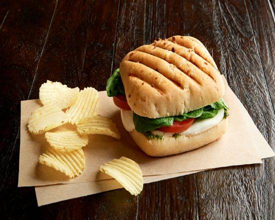 Order IT'S BACK! Caprese Panini (Manager's Special) food online from Jason's Deli store, Fort Worth on bringmethat.com