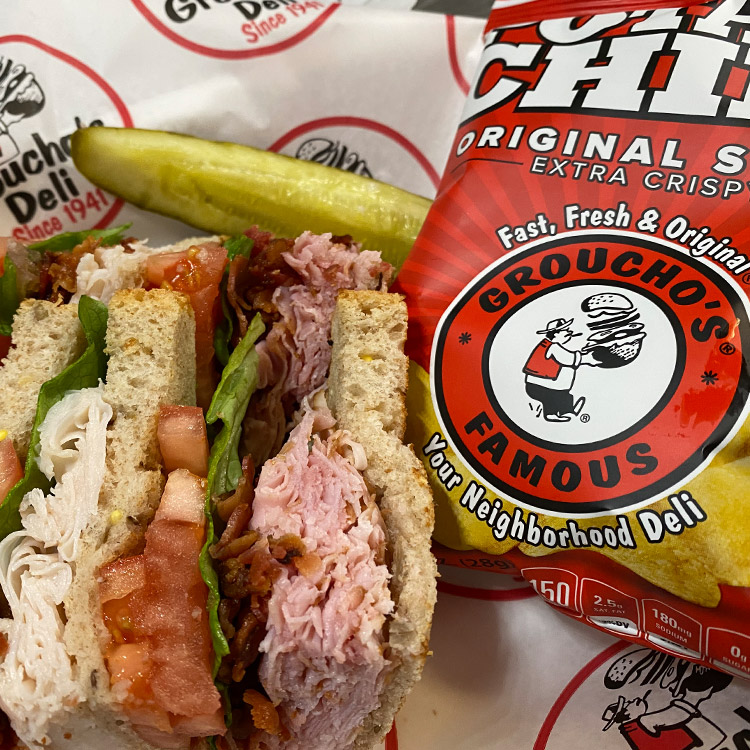 Order *Deli Club for 1 food online from Groucho's Deli store, Spartanburg on bringmethat.com