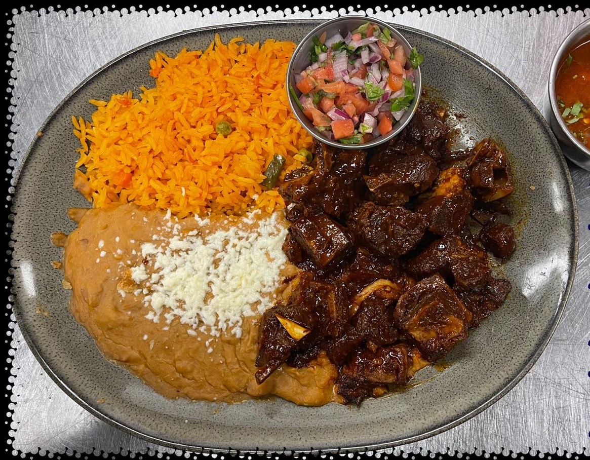 Order Chile Colorado  food online from 3 Amigos Mexican Restaurant store, Yorktown on bringmethat.com