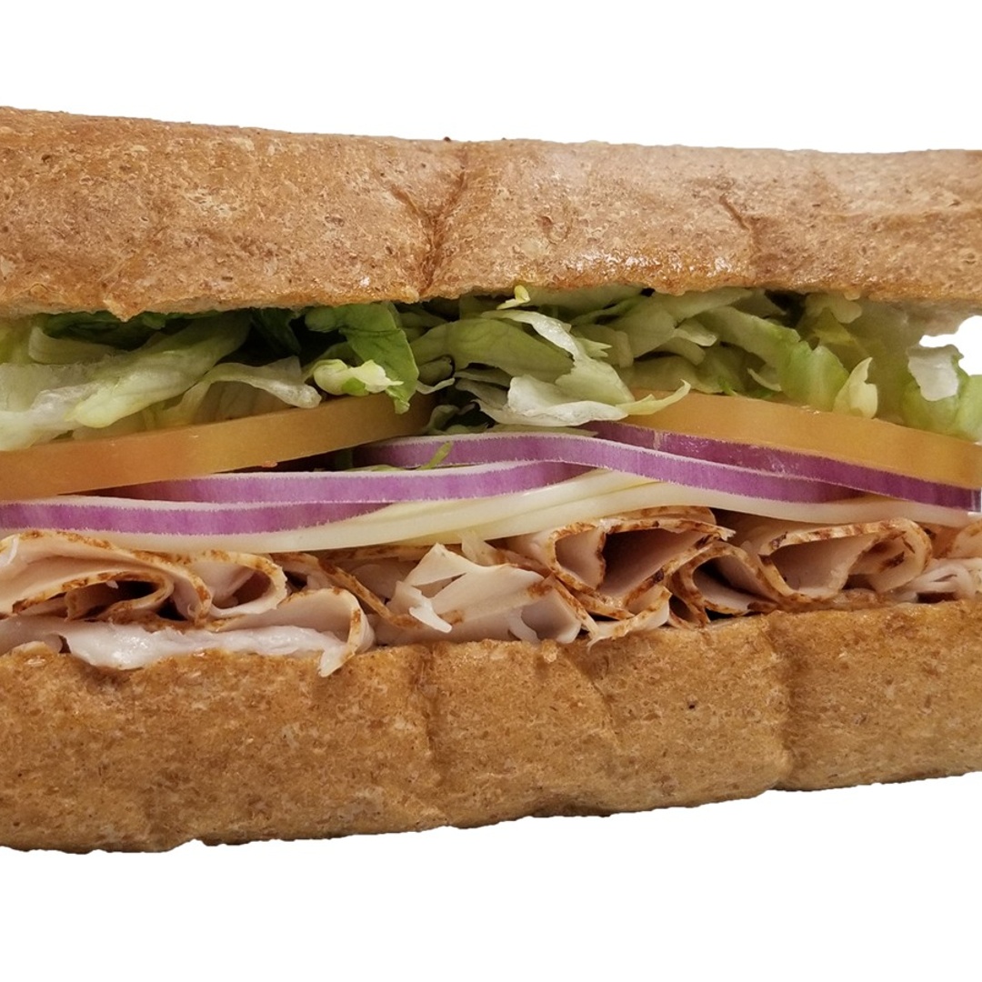 Order Turkey & Provolone Sandwich food online from Lucky California store, San Jose on bringmethat.com