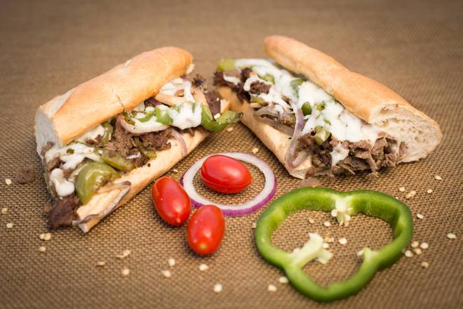 Order Cheese Steak Sub with Works food online from Pizza Express store, Albany on bringmethat.com