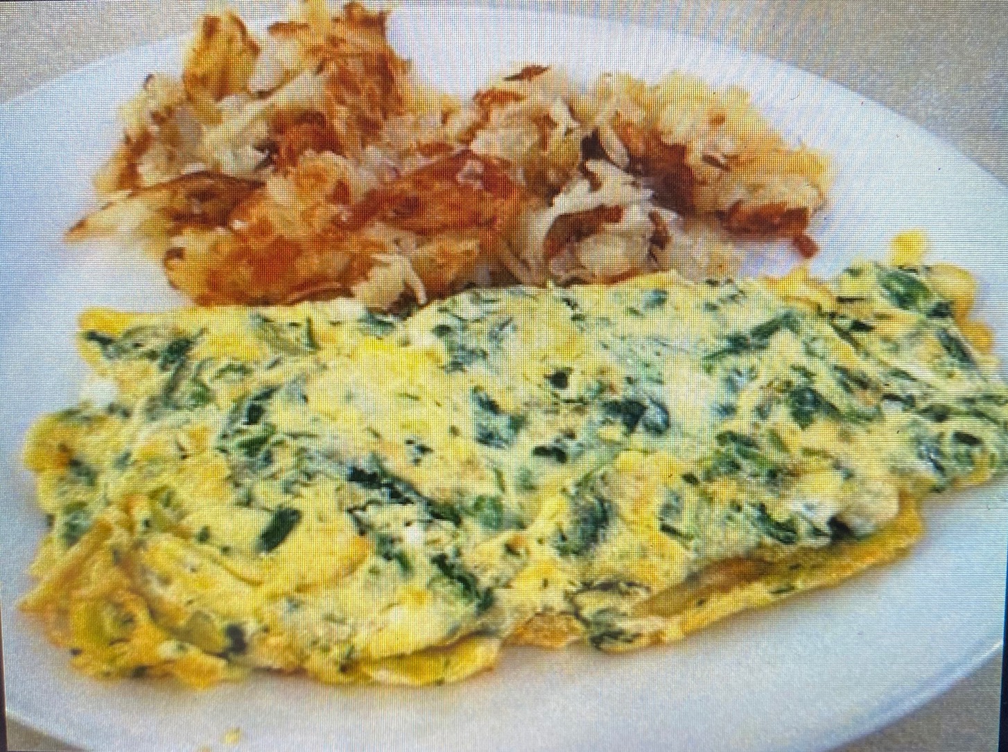 Order Spinach and Feta Omelet food online from Town Hall Deli store, Englewood on bringmethat.com