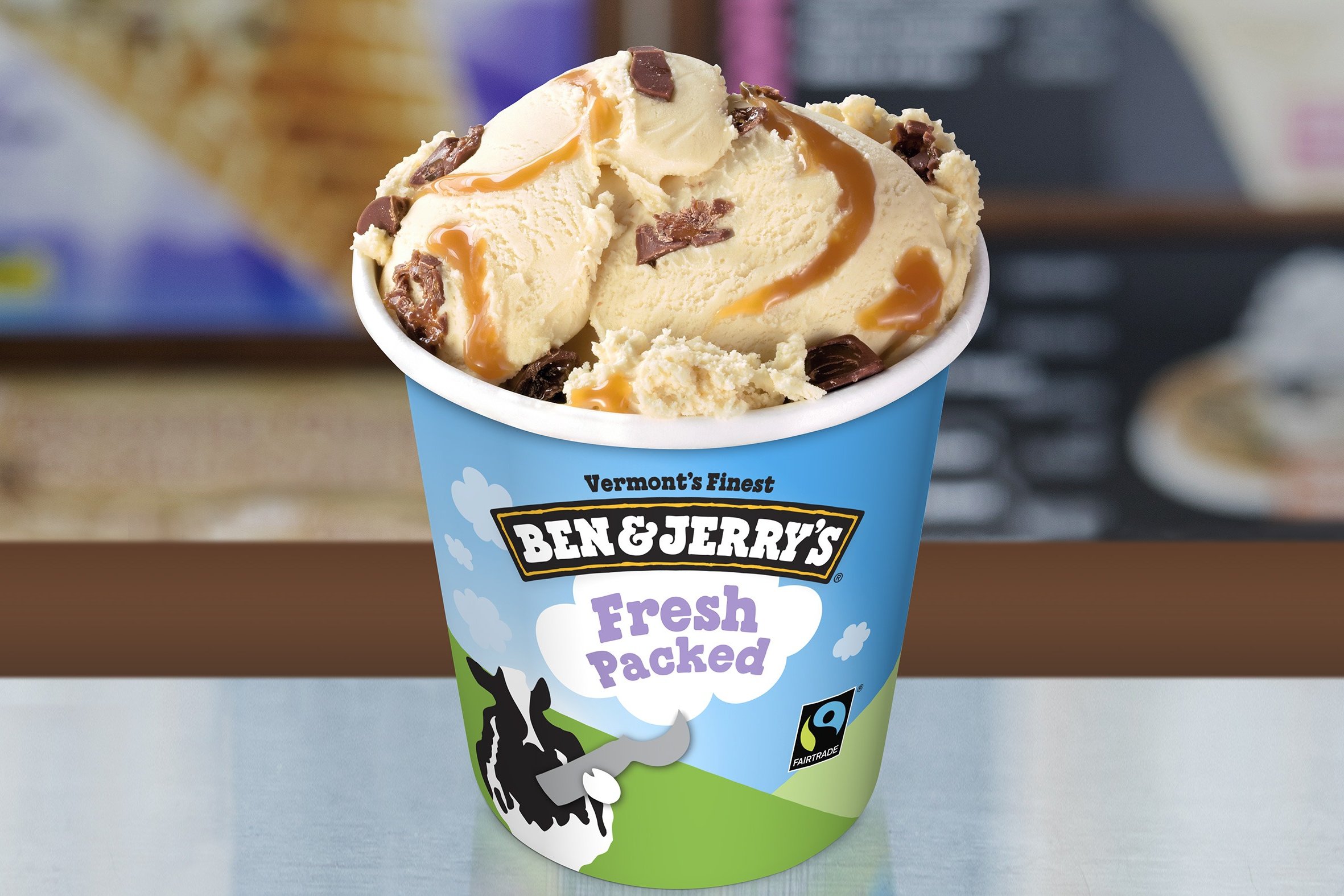 Order Triple Caramel Chunk food online from Ben & Jerry's store, Plano on bringmethat.com