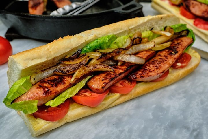 Order Smoked Grilled Sausage Sandwich (Beef, Chicken) food online from Chef Little Hut store, Lewisville on bringmethat.com