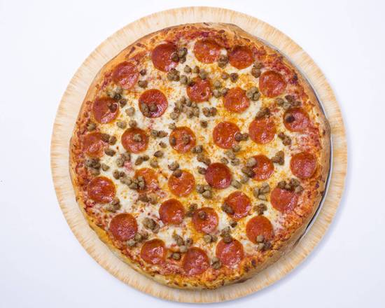 Order Large Pepperoni Sausage Pizza food online from John Incredible Pizza Company store, Las Vegas on bringmethat.com