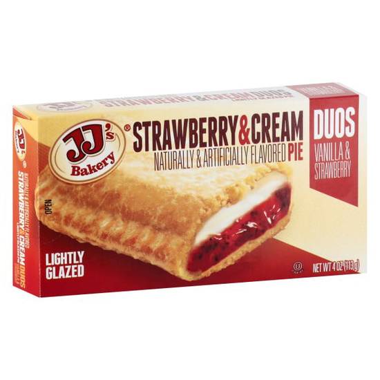 Order Jj'S Bakery Duos Strawberry & Cream Fruit Pies food online from Exxon Food Mart store, Port Huron on bringmethat.com
