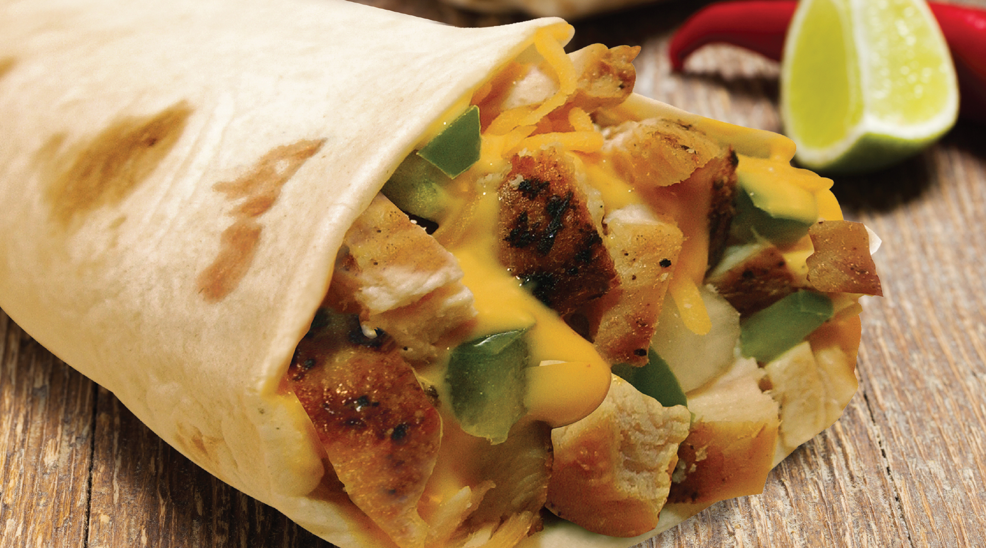 Order Chicken Wrap food online from Noble Roman Pizza store, Glenview on bringmethat.com
