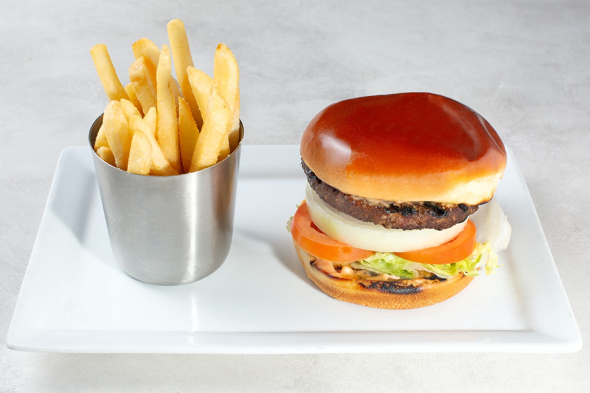 Order CLASSIC AMERICAN BURGER* food online from Johnny Carino store, Rogers on bringmethat.com