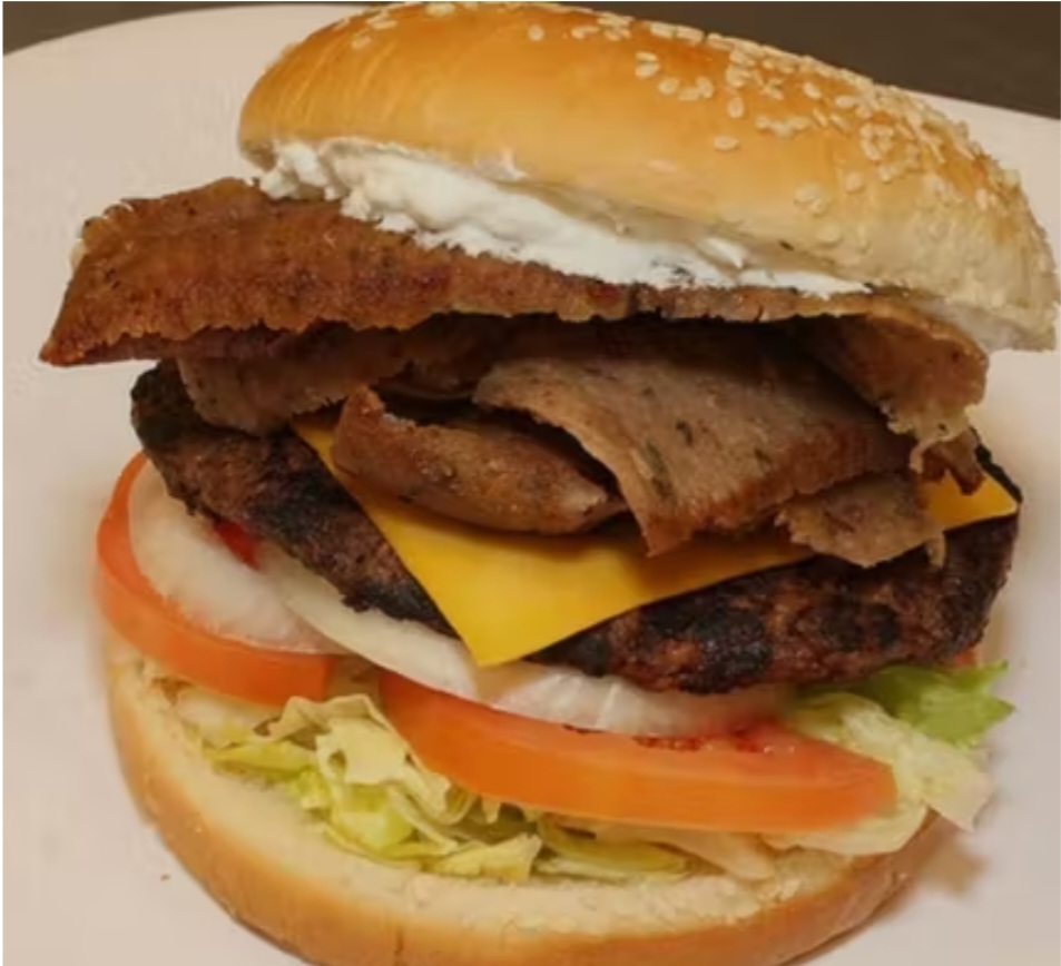 Order Gyro Cheese Burger food online from Burgers and Phillys store, Pittsburgh on bringmethat.com