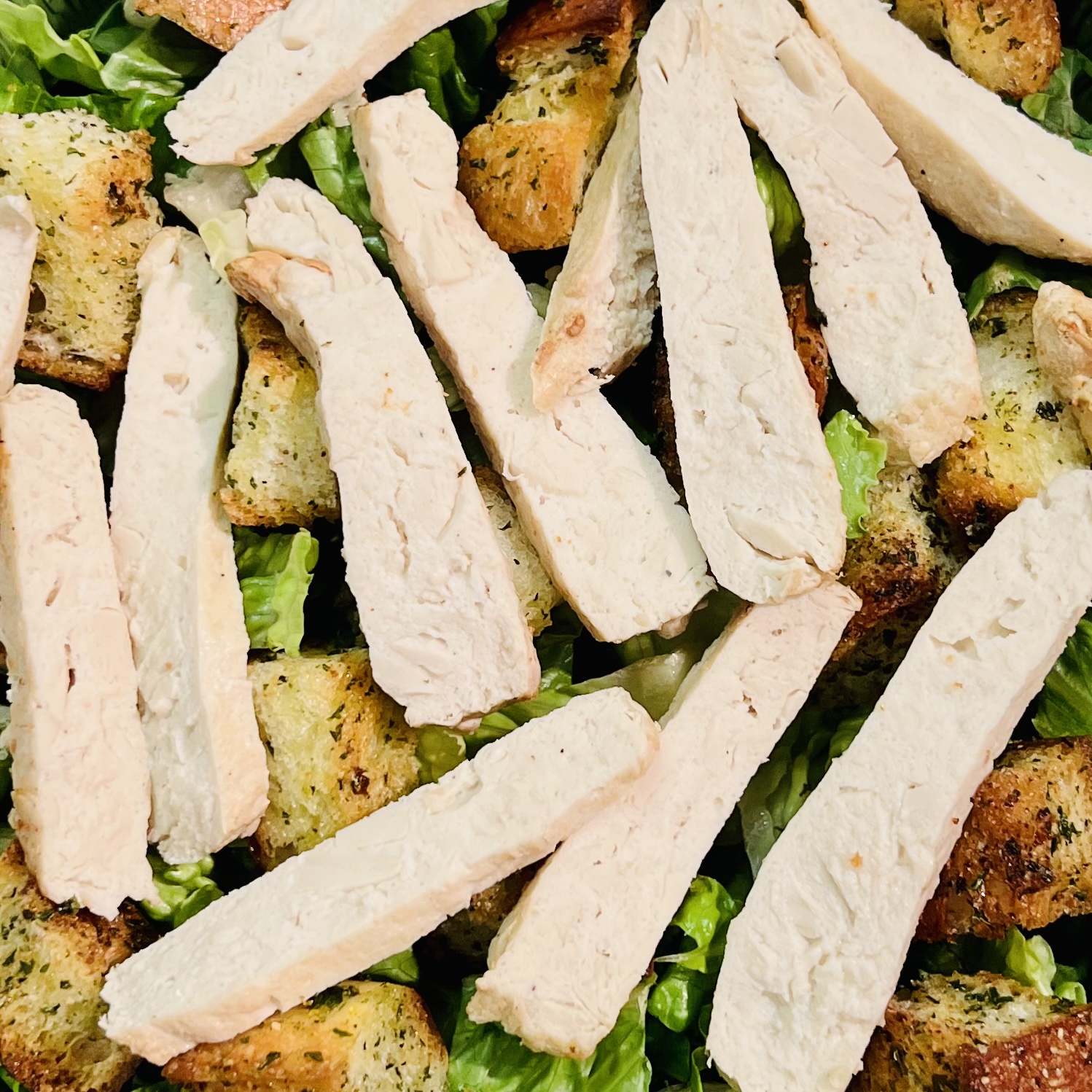 Order Vegan Grilled Chicken Caesar Salad food online from Nicks Pizza & Deli store, Fanwood on bringmethat.com