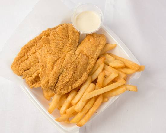 Order 2 Pc Tilapia  food online from Jj Fish & Chicken store, Justice on bringmethat.com