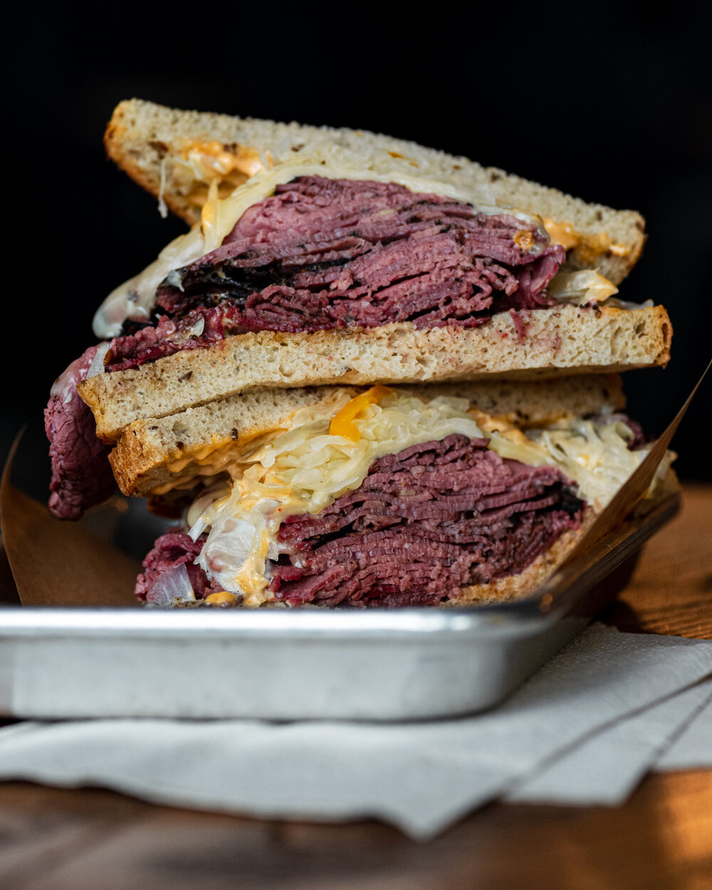 Order Reuben Studdard Sandwich food online from Funky Picnic Brewery & Cafe store, Fort Worth on bringmethat.com