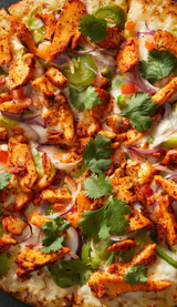 Order Chicken Tikka Pizza food online from Desi Pizza House store, Mountain View on bringmethat.com