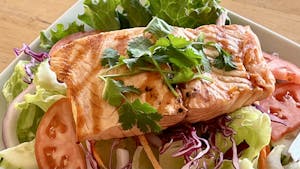 Order House Salad with Grilled Salmon food online from Asian thai 2 go store, Dallas on bringmethat.com