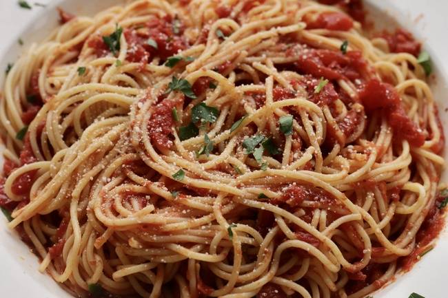 Order Spaghetti Marinara food online from Bambinelli Roswell store, Roswell on bringmethat.com