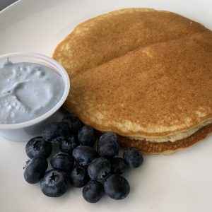 Order Blueberry Cream pancakes  food online from Health Prep Meals store, Weslaco on bringmethat.com