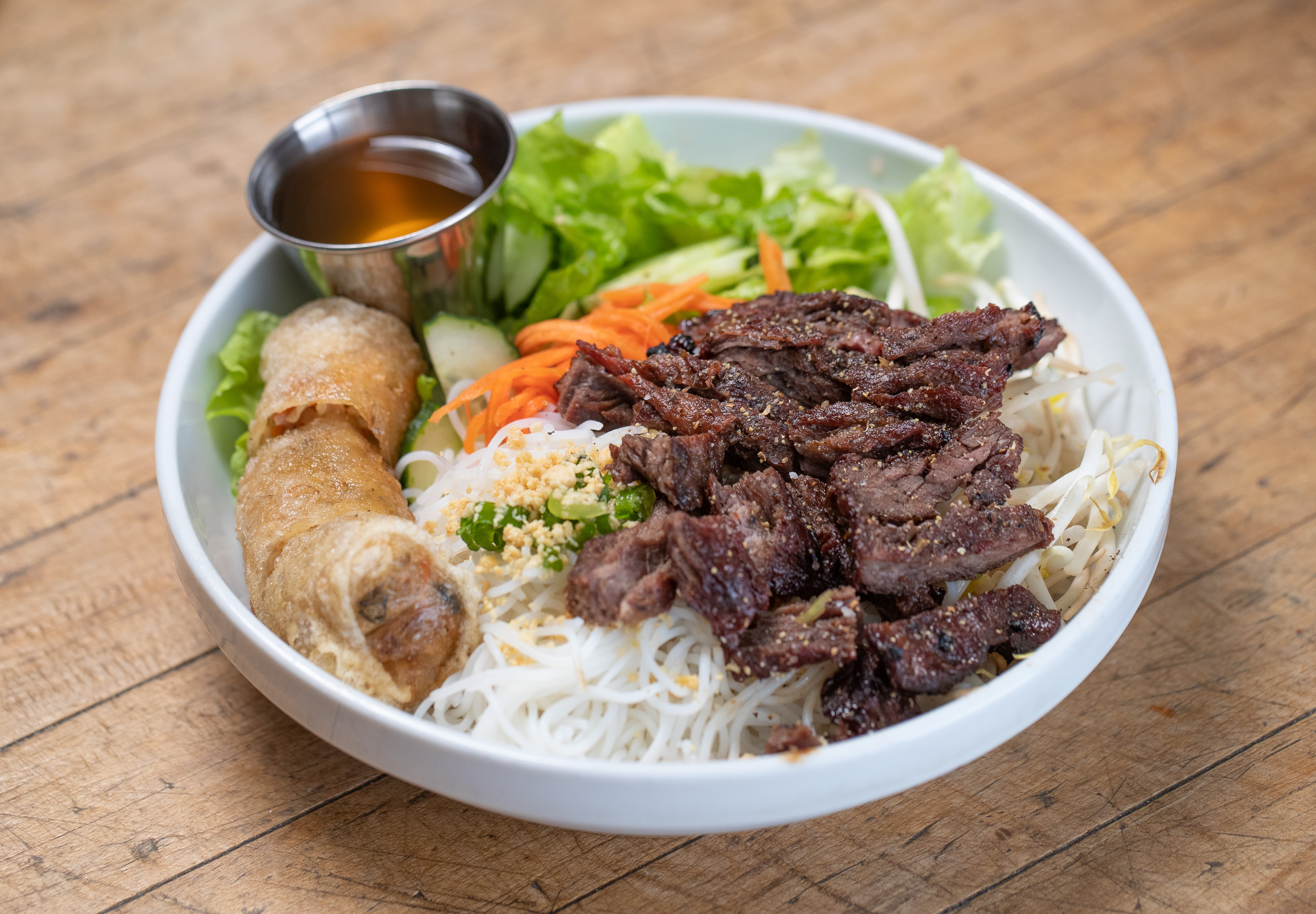 Order Coriander Beef Vermicelli Salad food online from Phorage store, West Hollywood on bringmethat.com